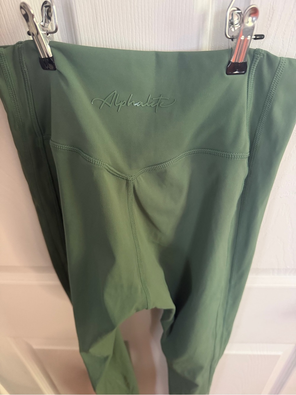 Alphalete Sculpt High-Rise Leggings — Sage Green